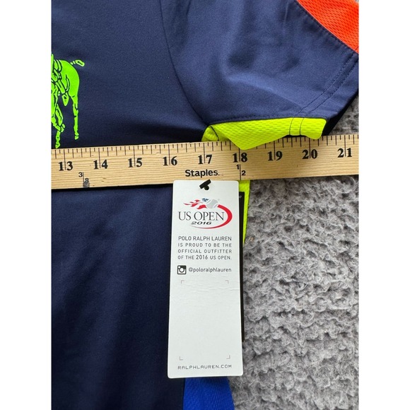 NWD Polo Ralph Lauren US Open 2016 Polo Sport Performance French Navy Size S - Picture 10 of 13